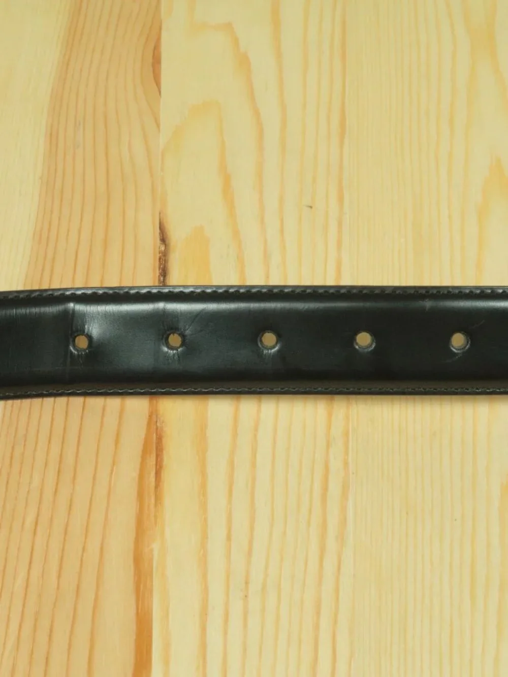 Brooks Brothers Genuine Leather Dress Belt Mens 44 Black Made in Italy